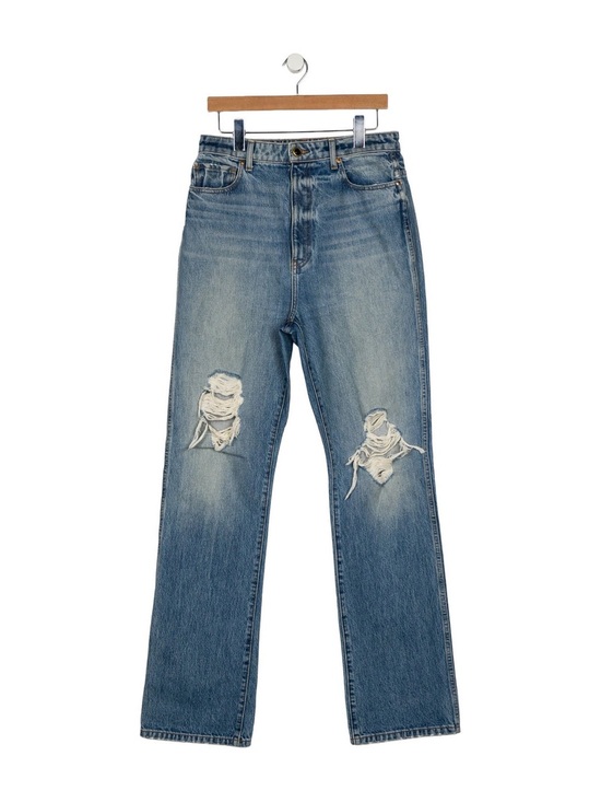 KHAITE Denim - Danielle High Waist Straight Leg Jeans